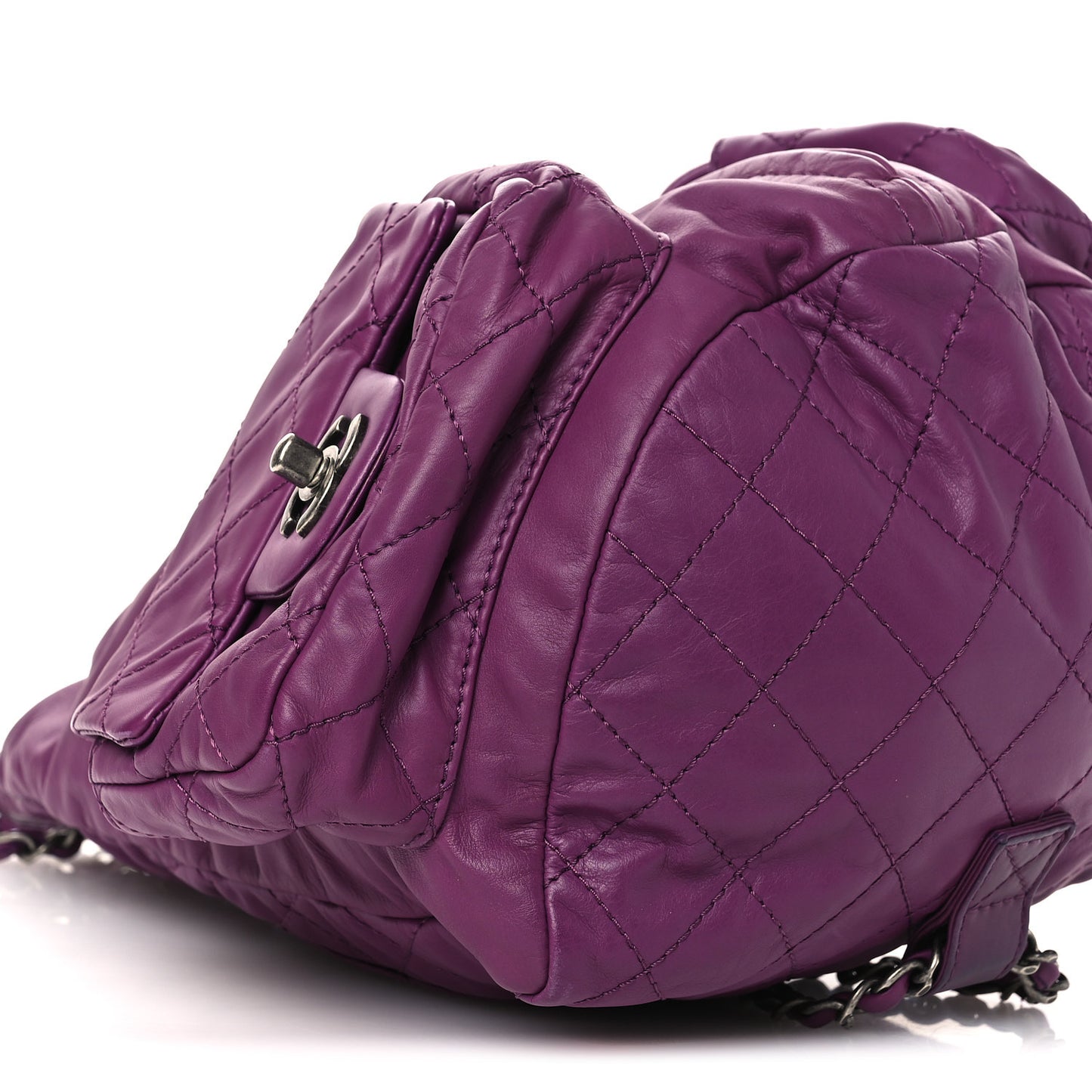 Calfskin Large Backpack Is Back Plum