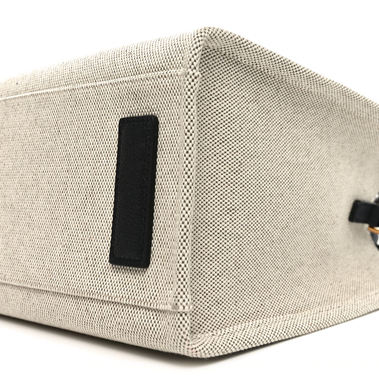 Canvas Calfskin La Medusa Small Tote Bag Beige