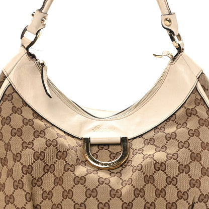 Gucci Monogram Large D Gold Hobo Off White 7 of 12