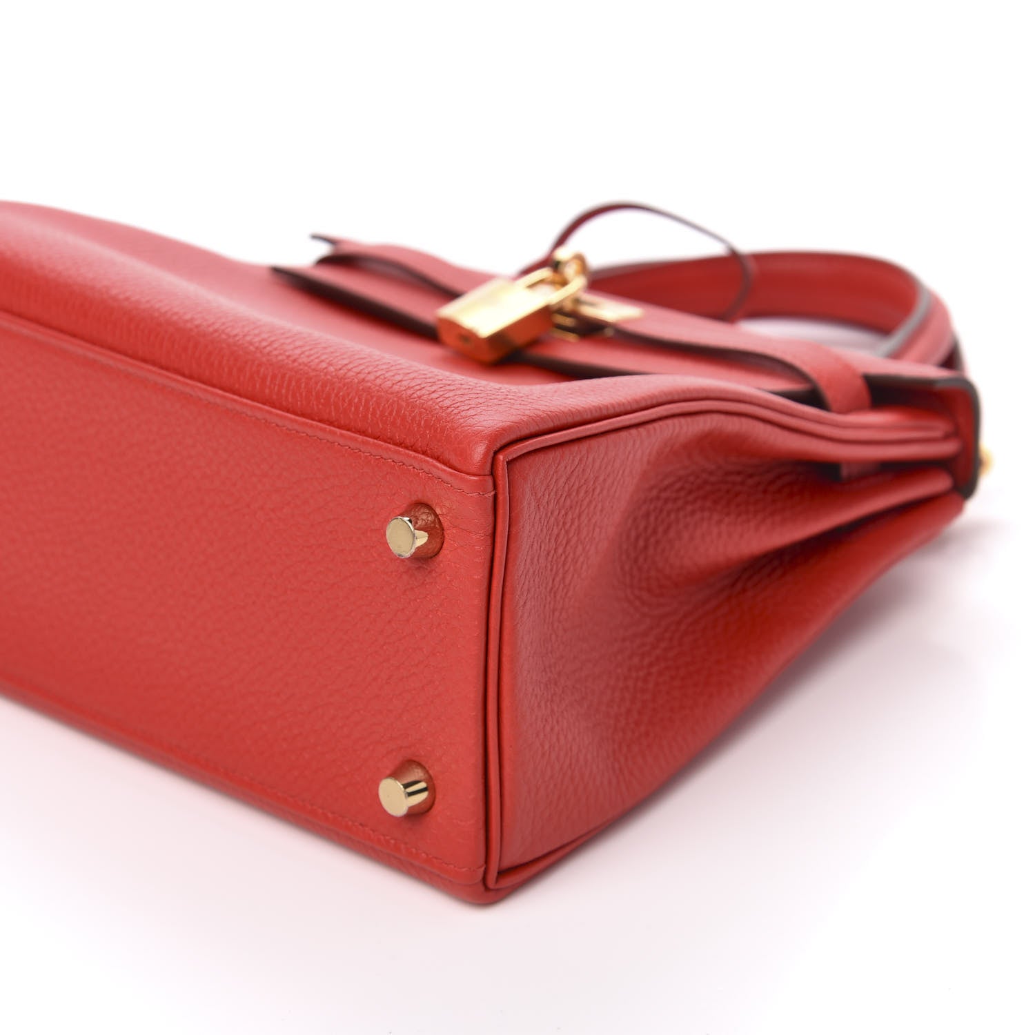Hermes Togo Kelly Retourne 25 Rouge De Coeur 9 of 10