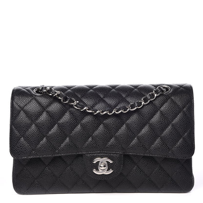 Chanel Caviar Quilted Medium Double Flap Black 1 of 8