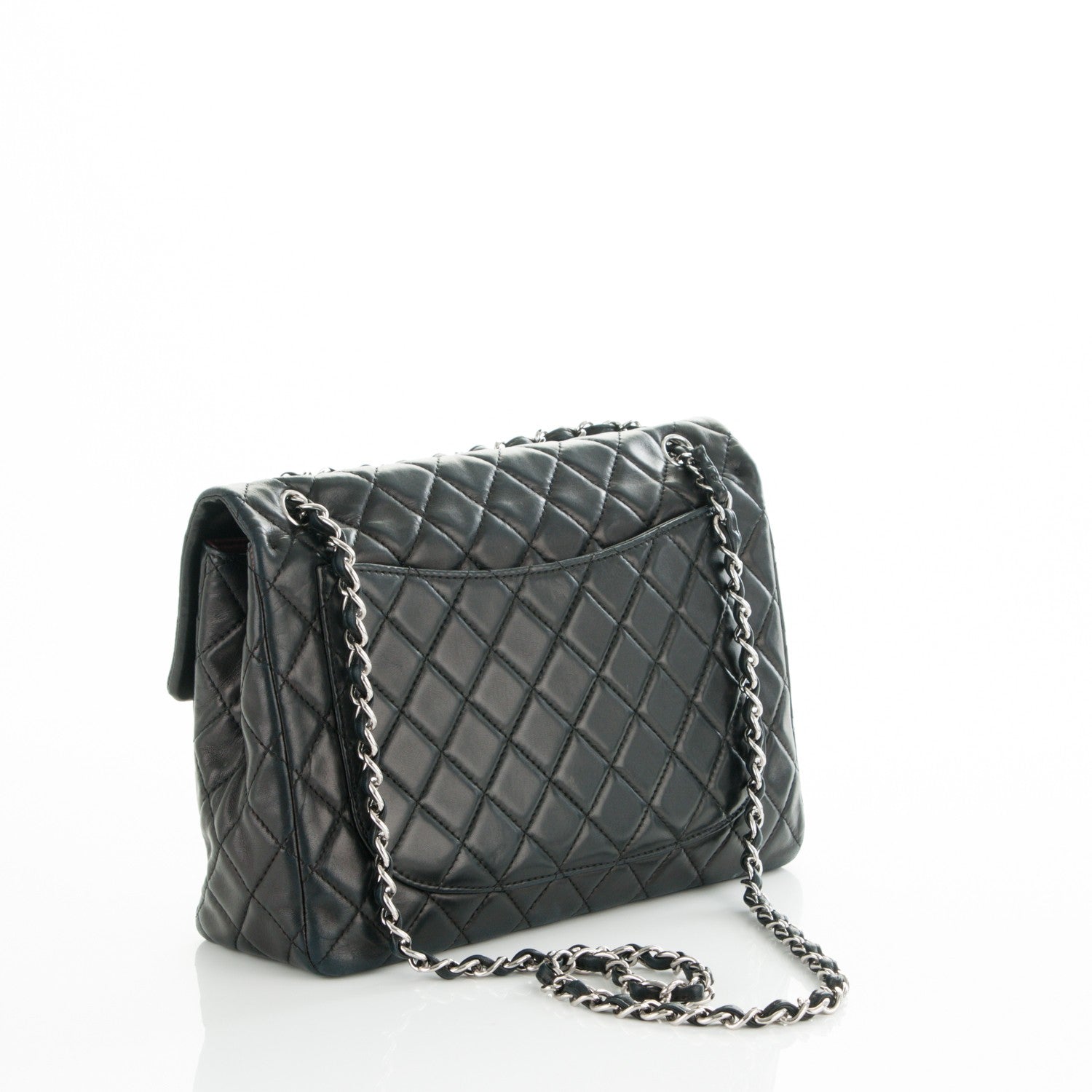 Chanel Lambskin Quilted Maxi Single Flap Black 3 of 7