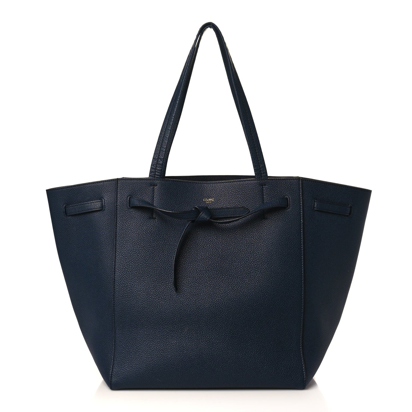 Soft Grained Calfskin Small Belt Cabas Phantom Navy
