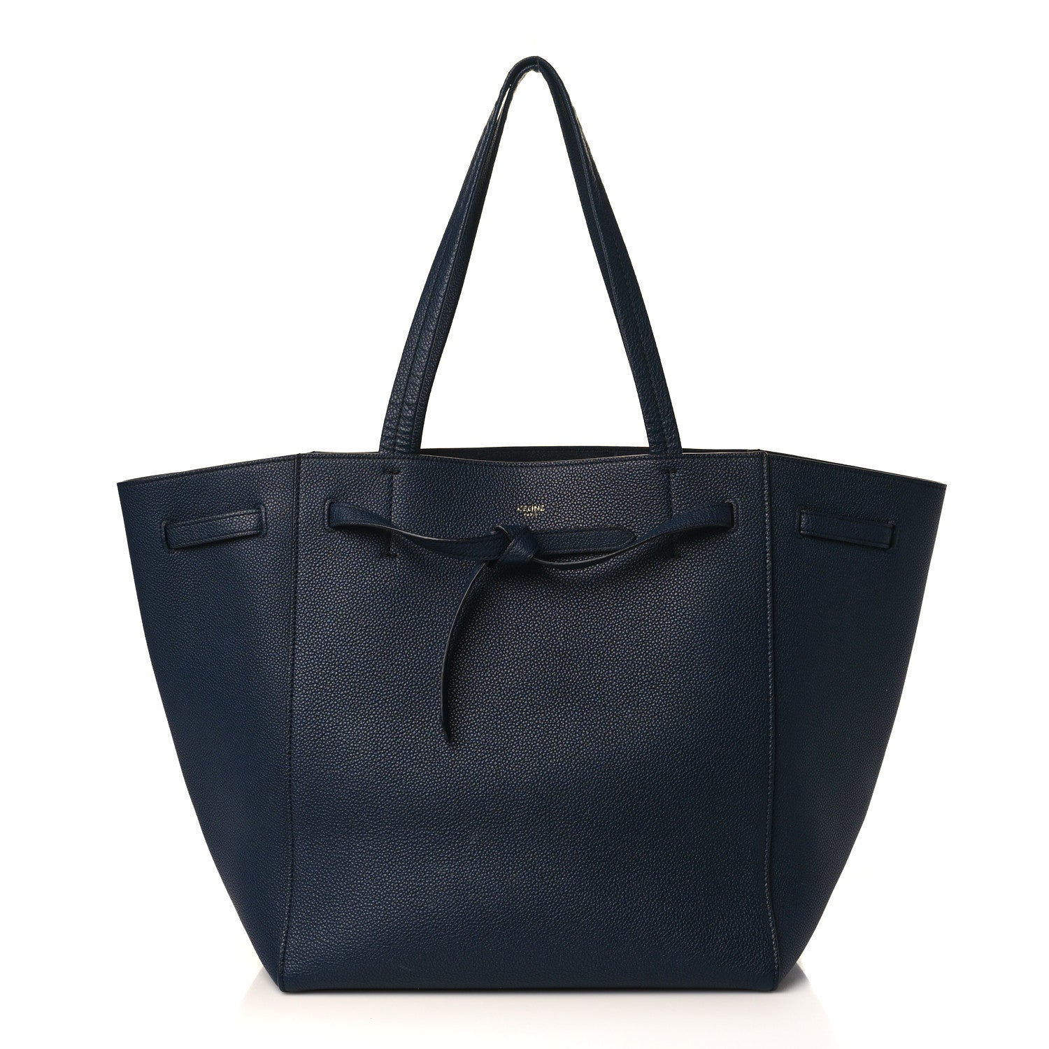 Celine Soft Grained Calfskin Small Belt Cabas Phantom Navy 1 of 11