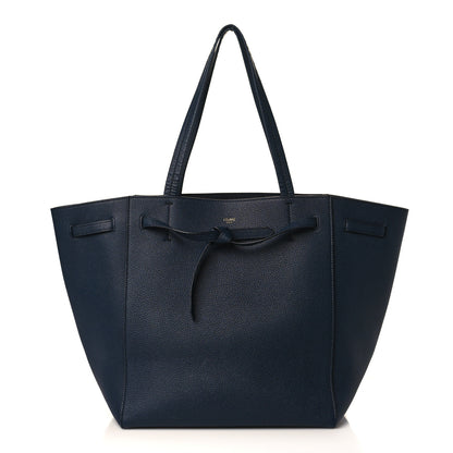 Celine Soft Grained Calfskin Small Belt Cabas Phantom Navy 1 of 11