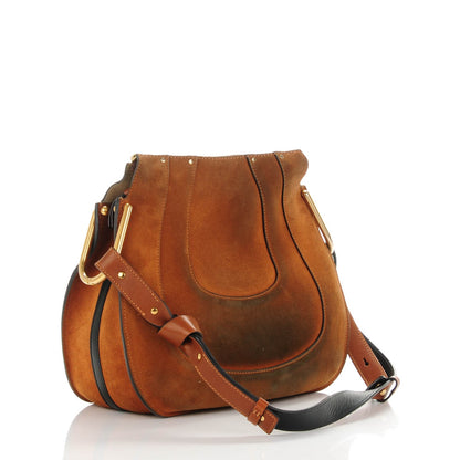Chloe Suede Small Hayley Hobo Camel 3 of 9