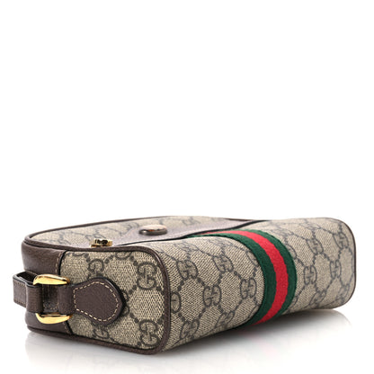 Gucci GG Supreme Monogram Web Mini Ophidia Shoulder Bag Brown 3 of 12