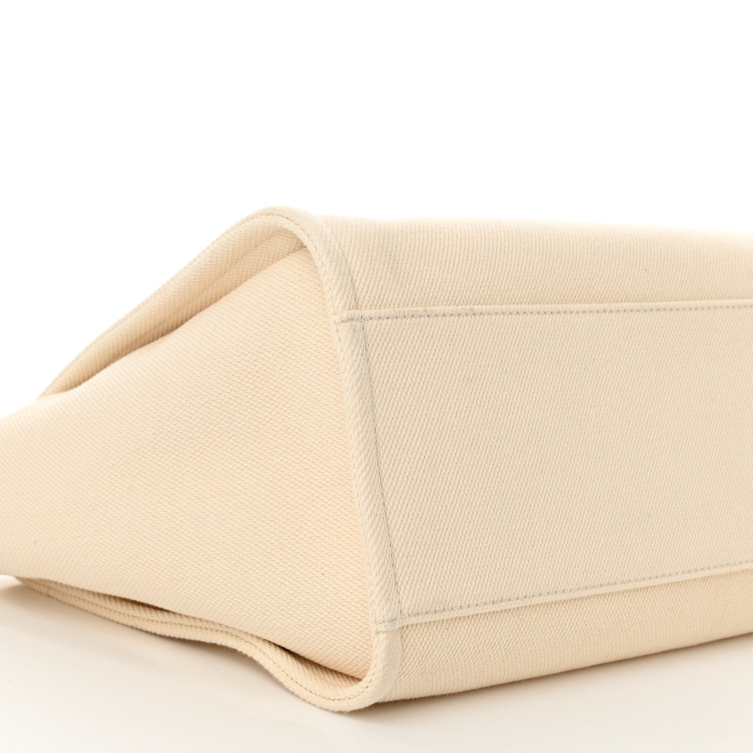 Chanel Canvas Pearl Medium Deauville Tote Ecru Beige 9 of 10