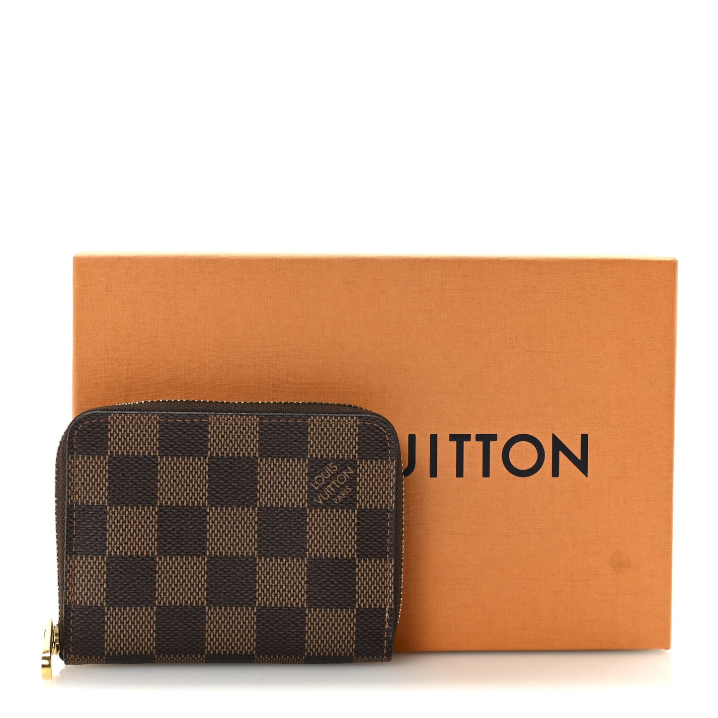 Damier Ebene Zippy Coin Purse Rose Ballerine