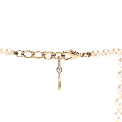 Chanel Pearl CC 100th Anniversary Necklace Light Gold 4 of 5