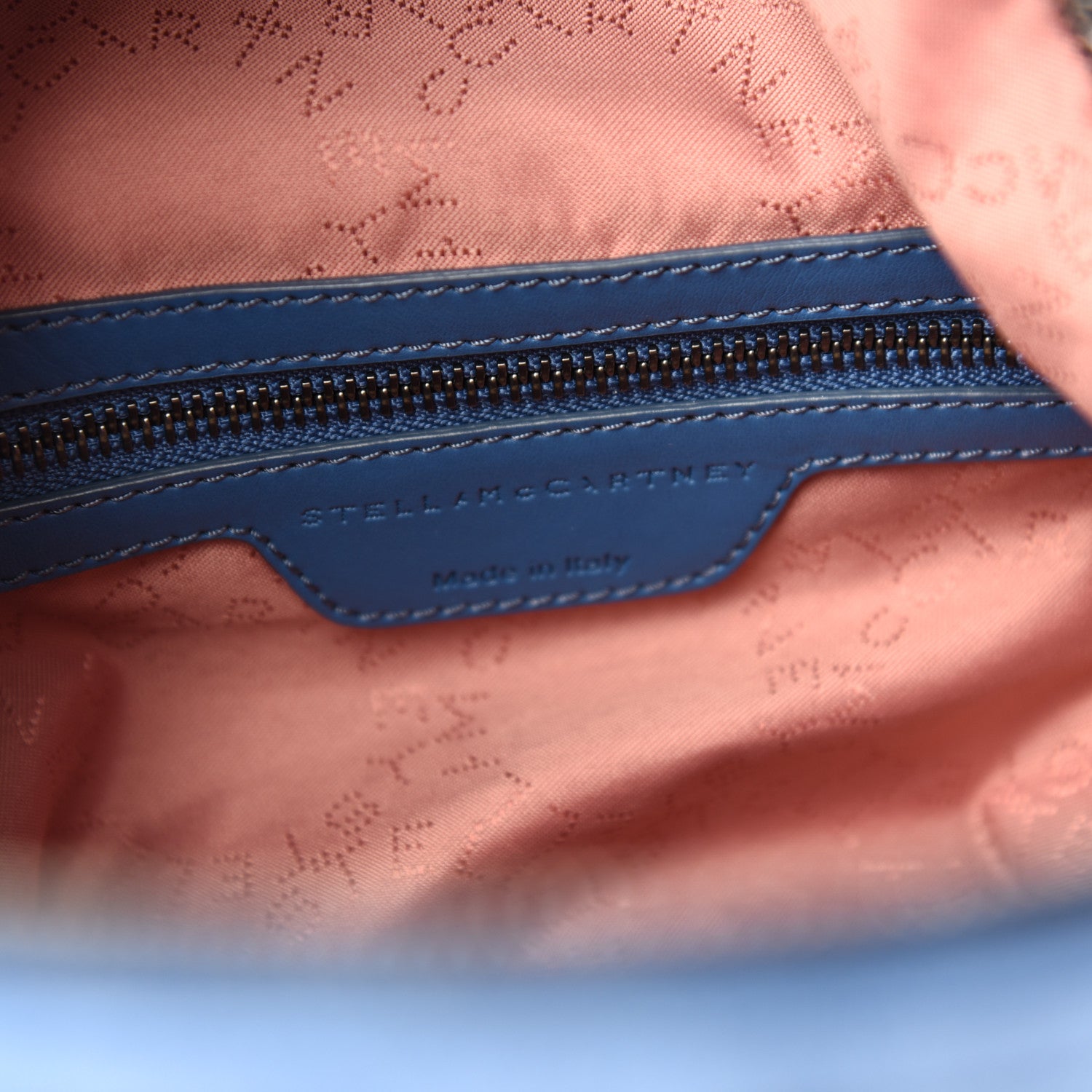Stella McCartney Shaggy Deer Small Falabella Backpack Blue 6 of 9