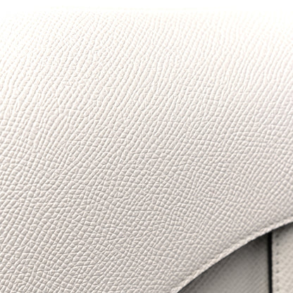 Christian Dior Grained Calfskin Saddle Bag White 12 of 13
