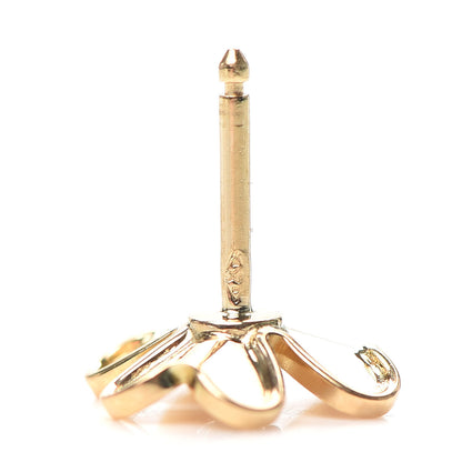 Van Cleef & Arpels 18K Yellow Gold Diamond Mini Frivole Earrings 4 of 5