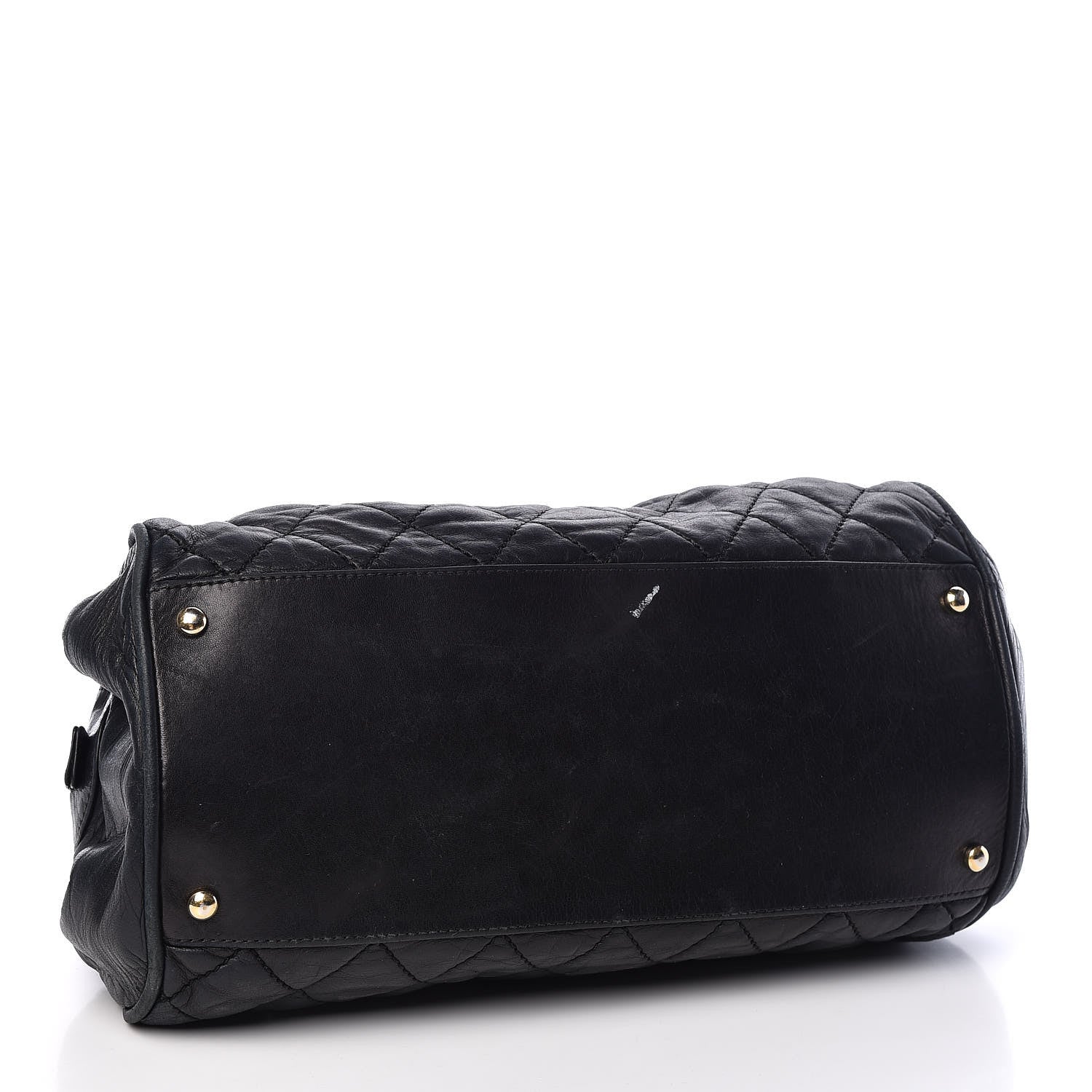 Chanel Distressed Lambskin Lady Braid Bowler Black 4 of 11