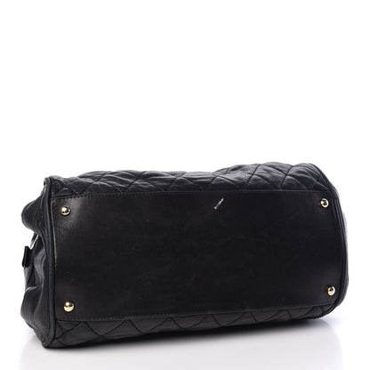 Chanel Distressed Lambskin Lady Braid Bowler Black 4 of 11