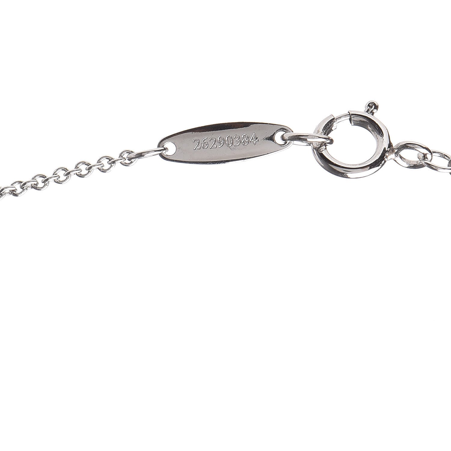 Tiffany Platinum Diamond .27ct Elsa Peretti Diamonds by the Yard Pendant Necklace 7 of 8