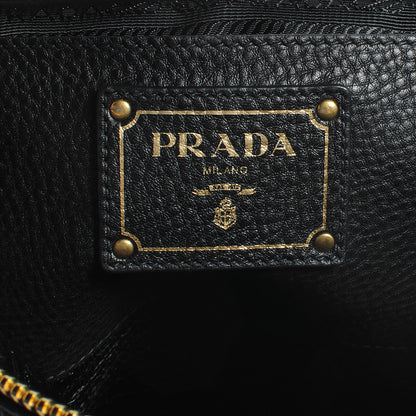 Prada Vitello Daino Shoulder Bag Nero Black 7 of 10