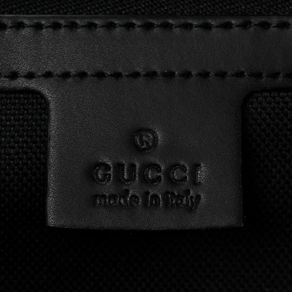 Gucci Soft GG Supreme Calfskin Web Medium Carry On Duffle Bag Black Grey 5 of 18