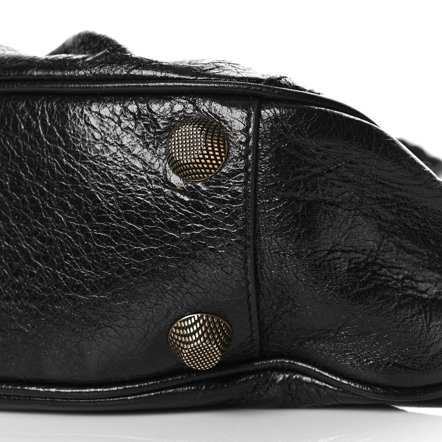 Agneau Arena Small Le Cagole Shoulder Bag Black
