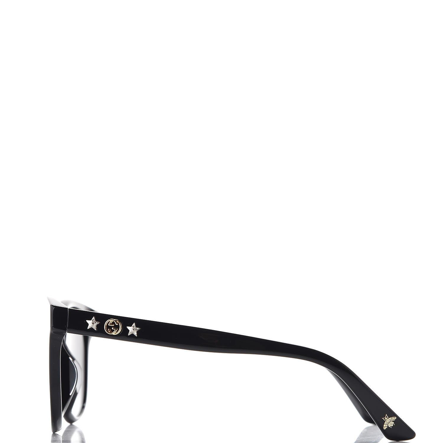 Gucci Round Frame Star Sunglasses GG0232SK Black 3 of 8