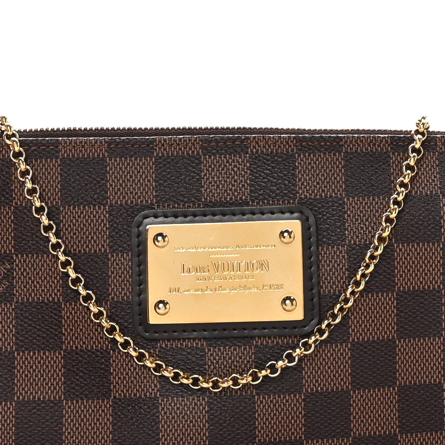 Louis Vuitton Damier Ebene Eva Clutch 7 of 10