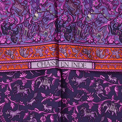 Hermes Silk Chasse En Inde Scarf 90 3 of 6