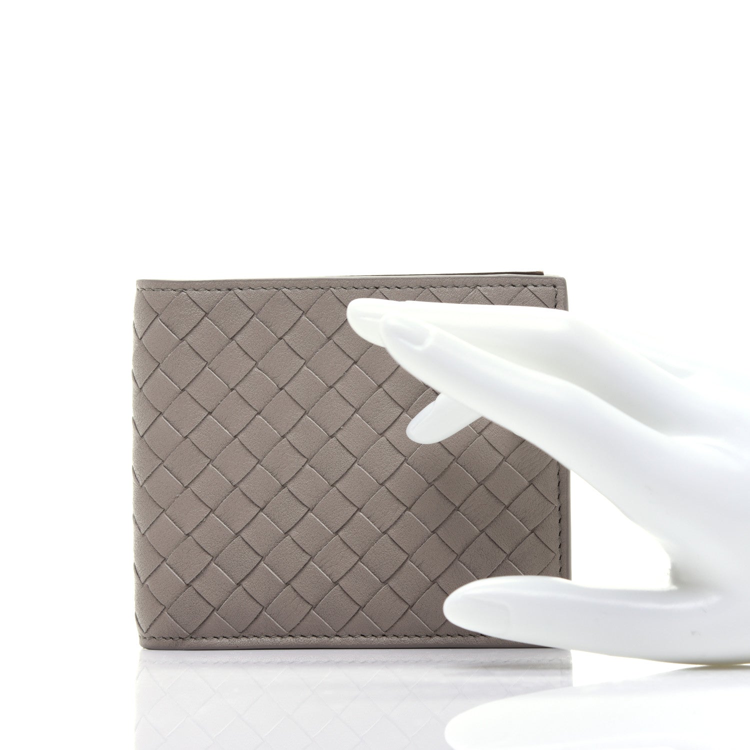 Bottega Veneta Nappa Intrecciato Bi-Fold Wallet Limestone 2 of 9