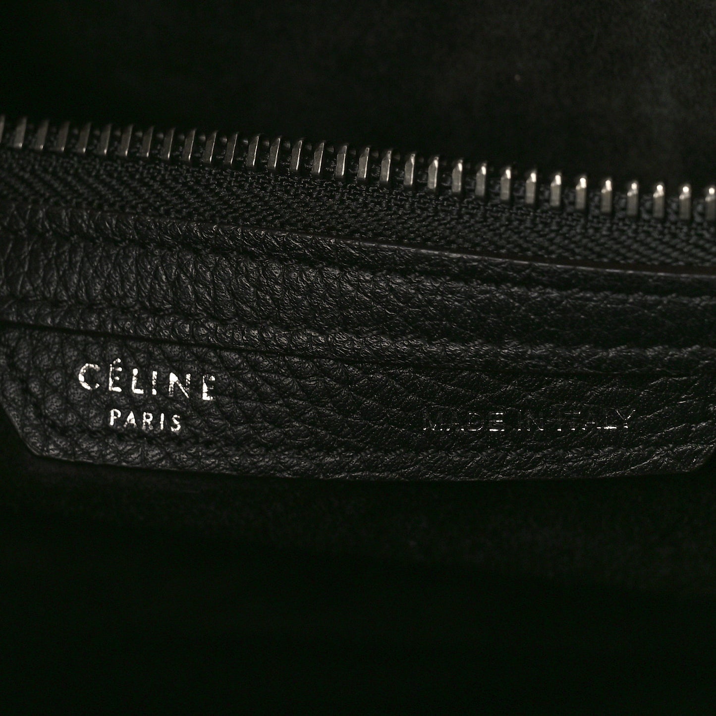 Drummed Calfskin Mini Luggage Black