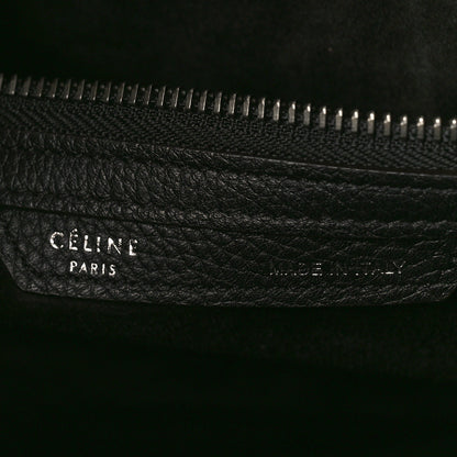 Celine Drummed Calfskin Mini Luggage Black 6 of 8