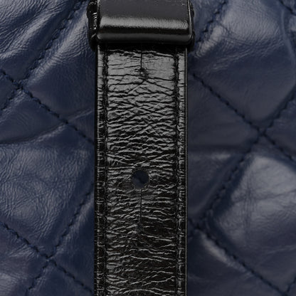 Chanel Aged Calfskin Quilted Medium Gabrielle Hobo Navy Black 11 of 11