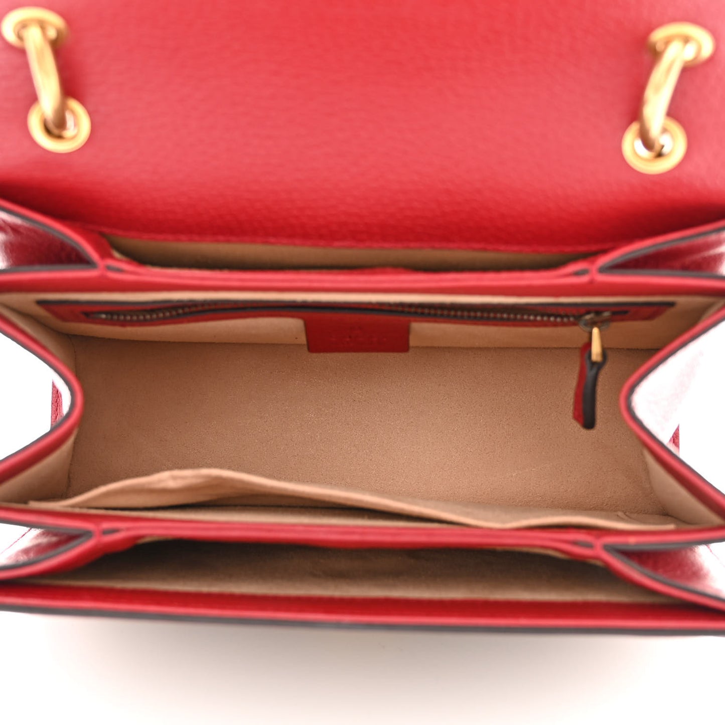 GG Supreme Monogram Small Queen Margaret Top Handle Bag Red