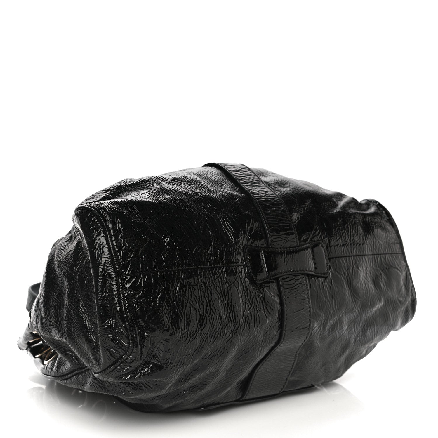 Jimmy Choo Crushed Patent Riki Bag Black 4 of 22