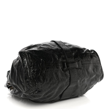 Jimmy Choo Crushed Patent Riki Bag Black 4 of 22