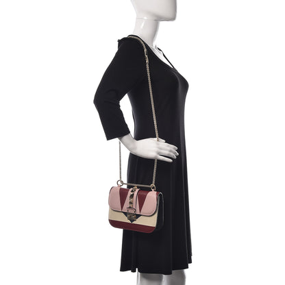 Valentino Garavani Vitello Colorblock Small Glam Lock Rockstud Flap Multicolor 2 of 11