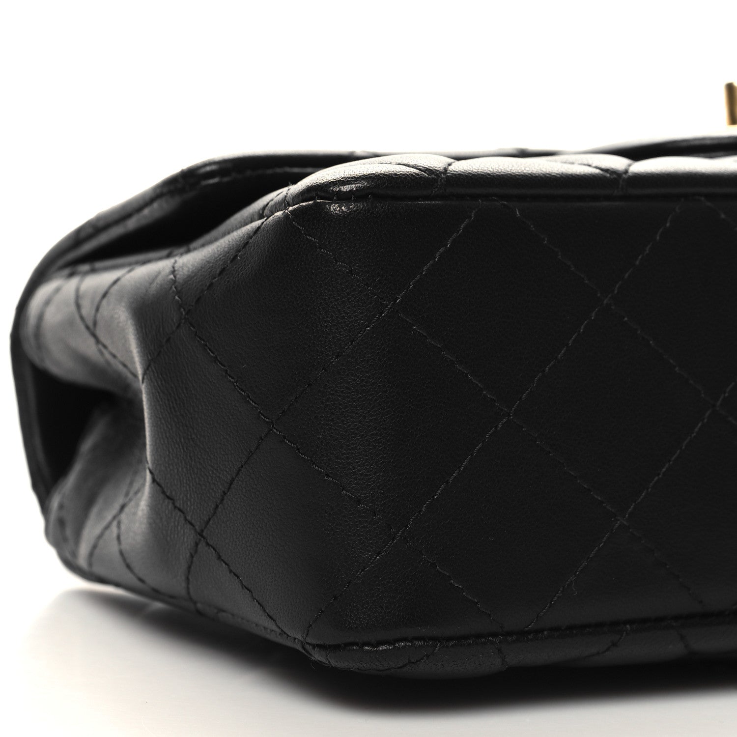 Chanel Lambskin Quilted Mini Rectangular Flap Black 9 of 10