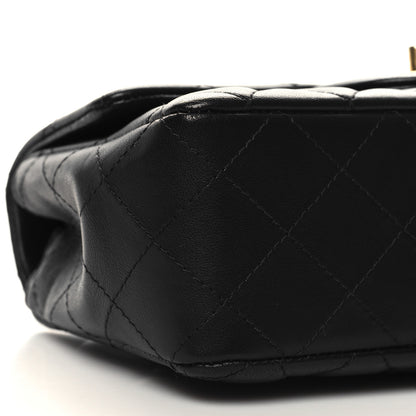 Chanel Lambskin Quilted Mini Rectangular Flap Black 9 of 10