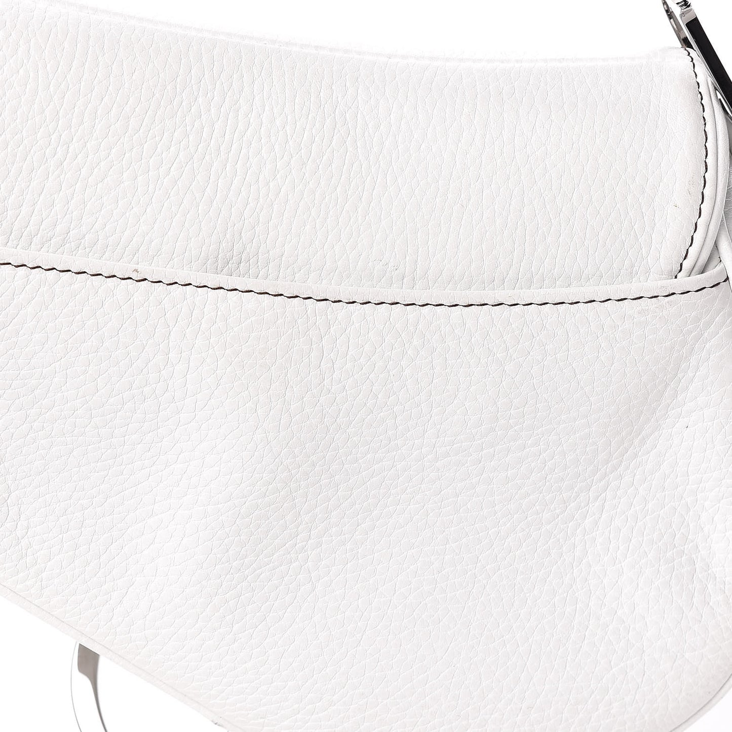 Calfskin Saddle Bag White