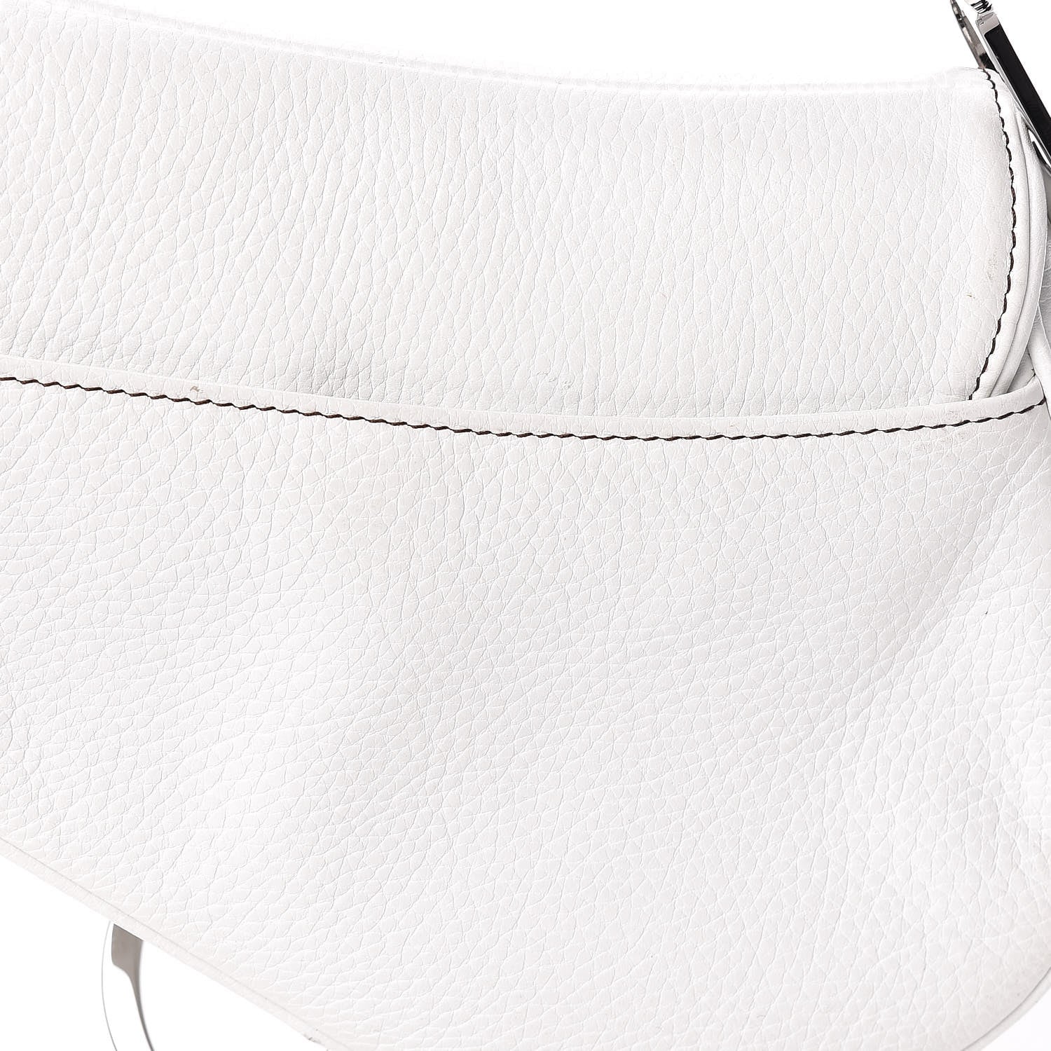 Christian Dior Calfskin Saddle Bag White 13 of 19