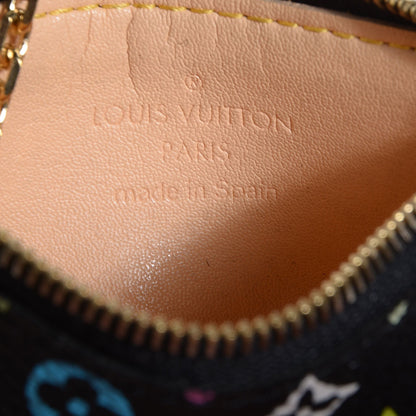 Louis Vuitton Monogram Multicolor Key Pouch Black 7 of 7