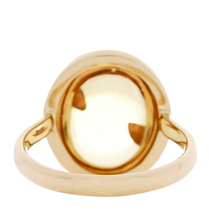 Tiffany 18K Yellow Gold Citrine Paloma Picasso Olive Leaf Ring 53 6.25 4 of 7