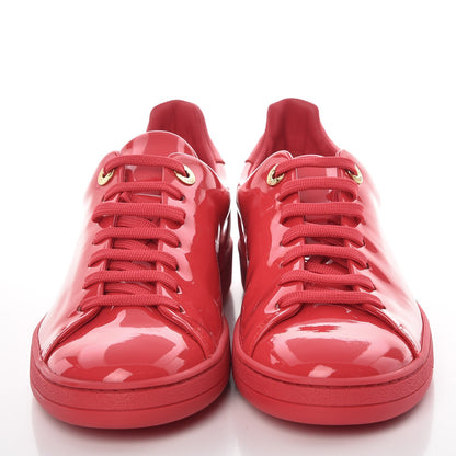 Louis Vuitton Patent Calfskin Frontrow Sneakers 37 Framboise 3 of 10