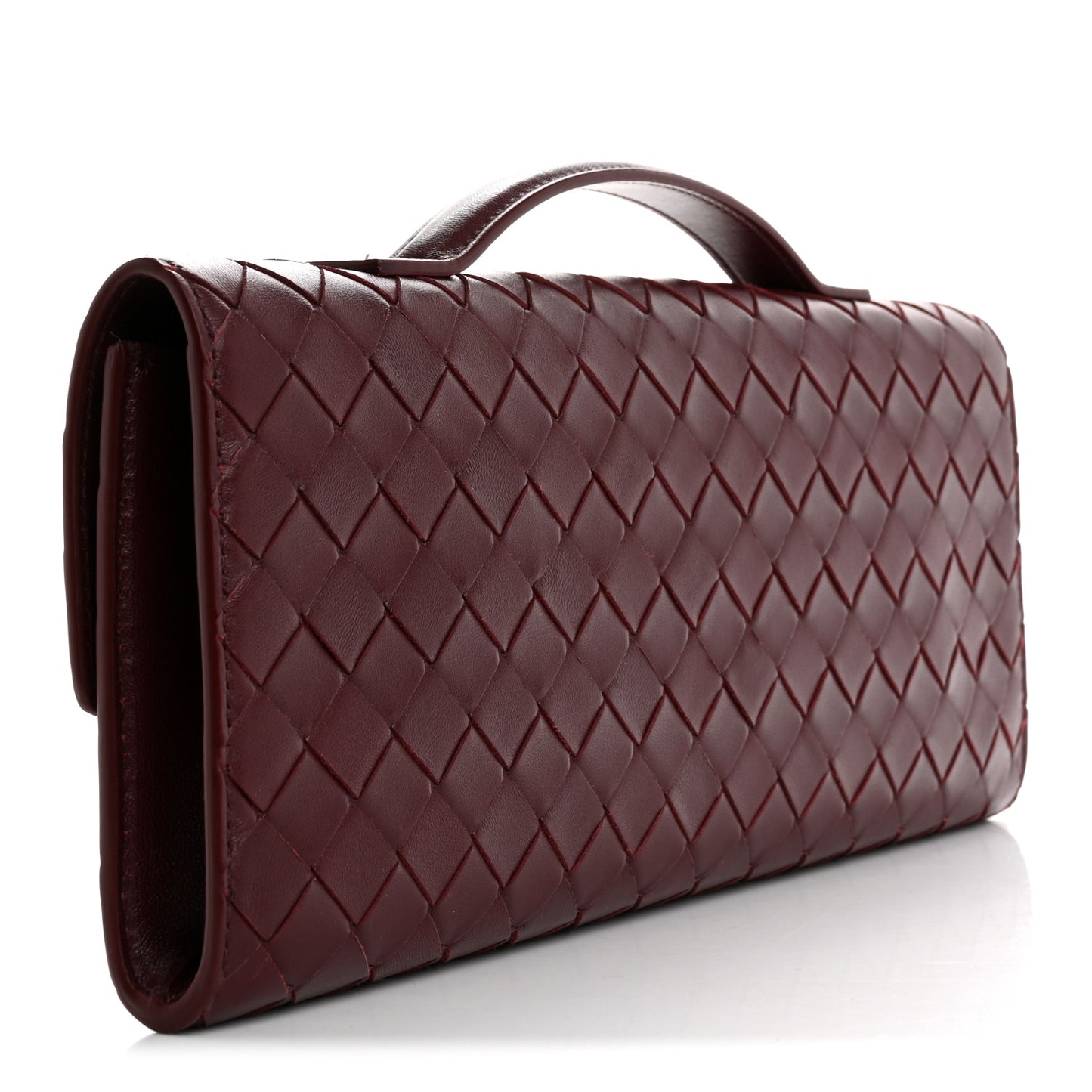 Nappa Intrecciato Long Andiamo Top Handle Clutch Barolo