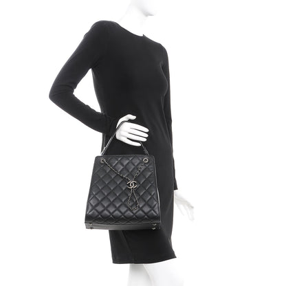 Chanel Caviar Quilted Medium CC Bucket Bag Black 3 of 8
