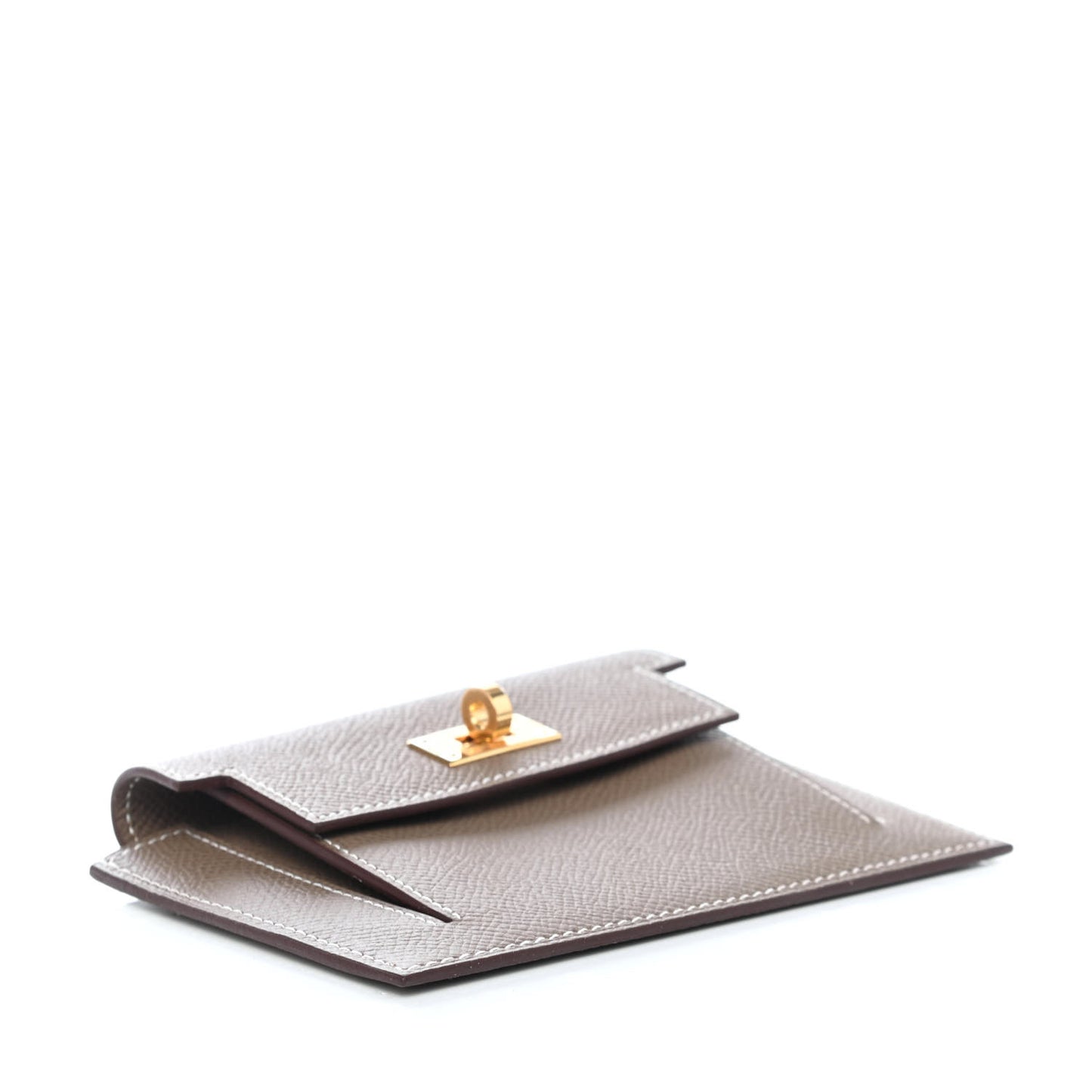 Epsom Kelly Pocket Compact Wallet Etoupe