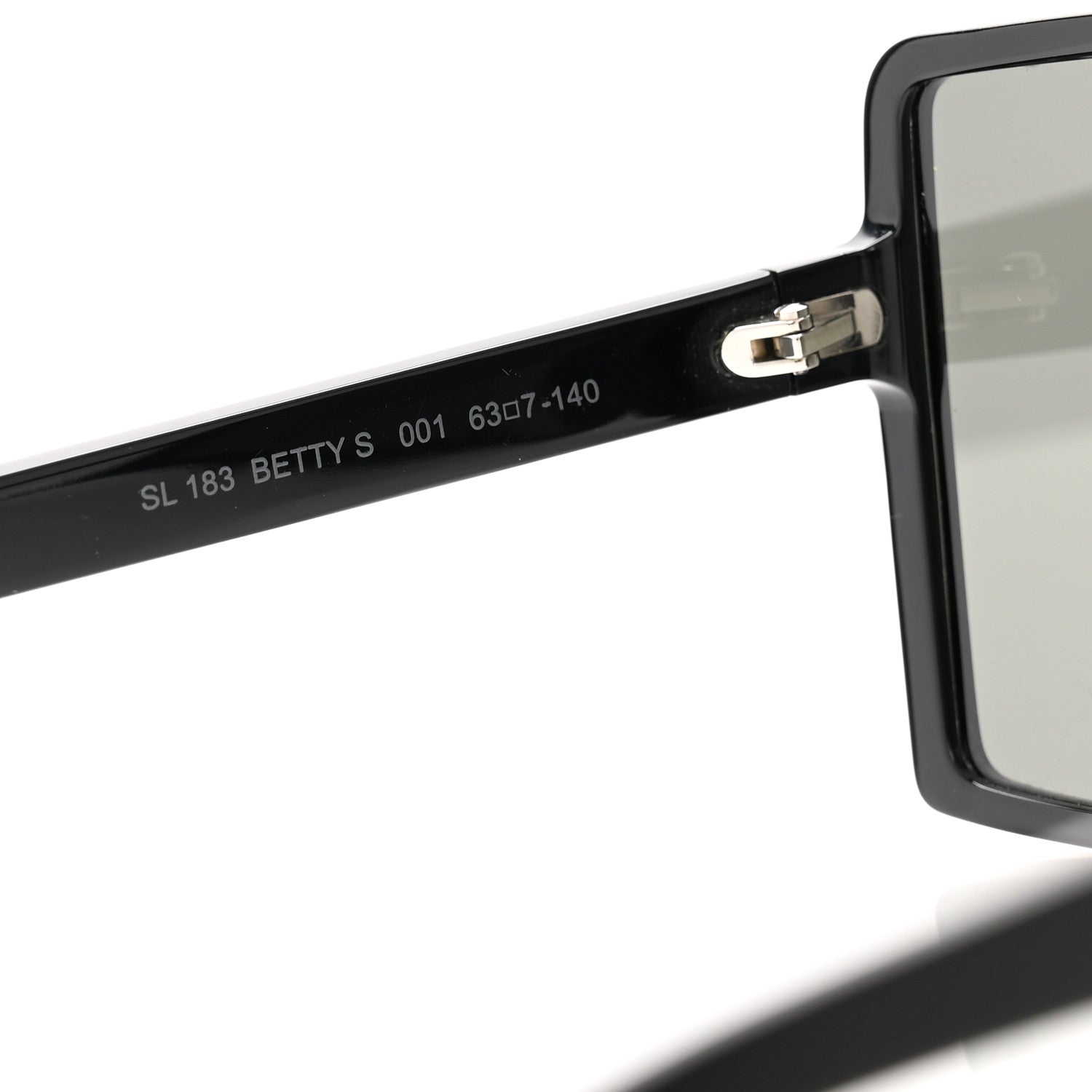 Saint Laurent Acetate Betty Sunglasses SL183 Black 6 of 8