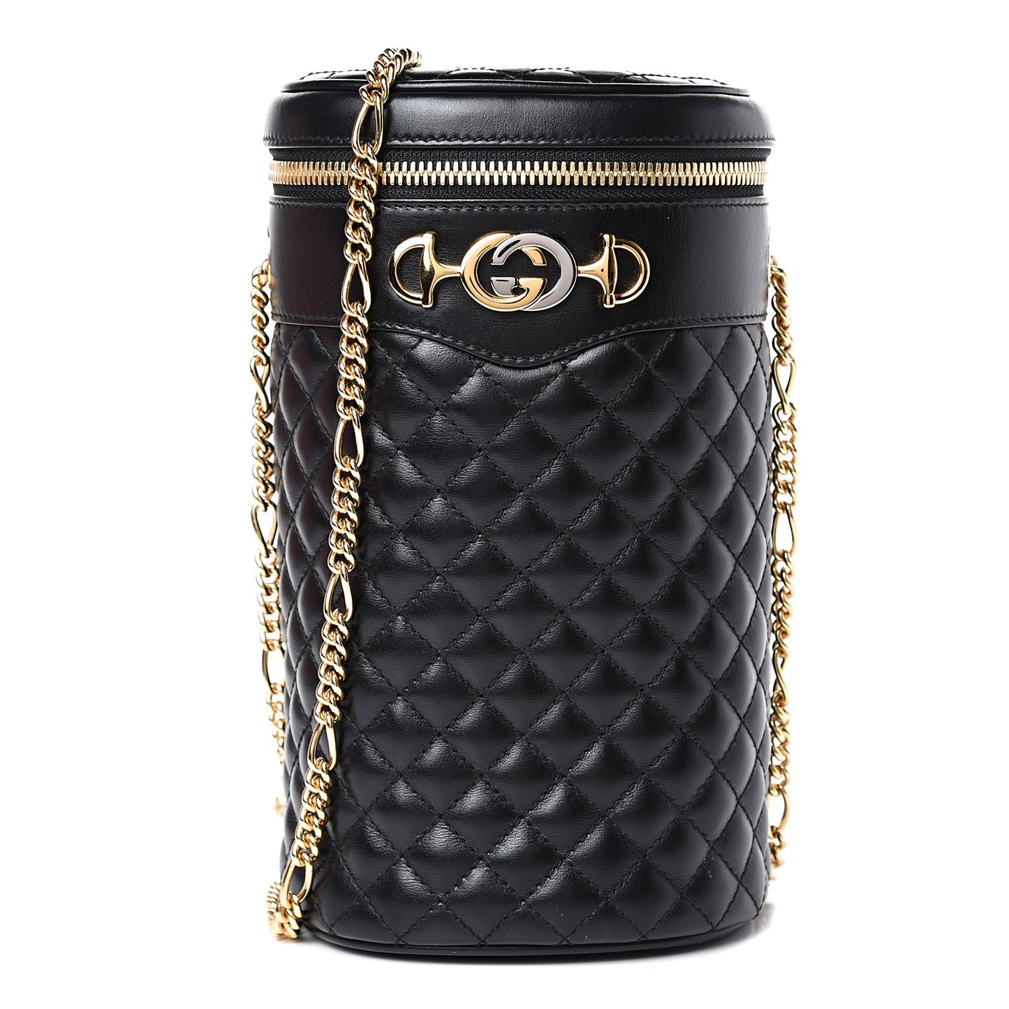 Calfskin Trapuntata Zumi Belt Bag Black