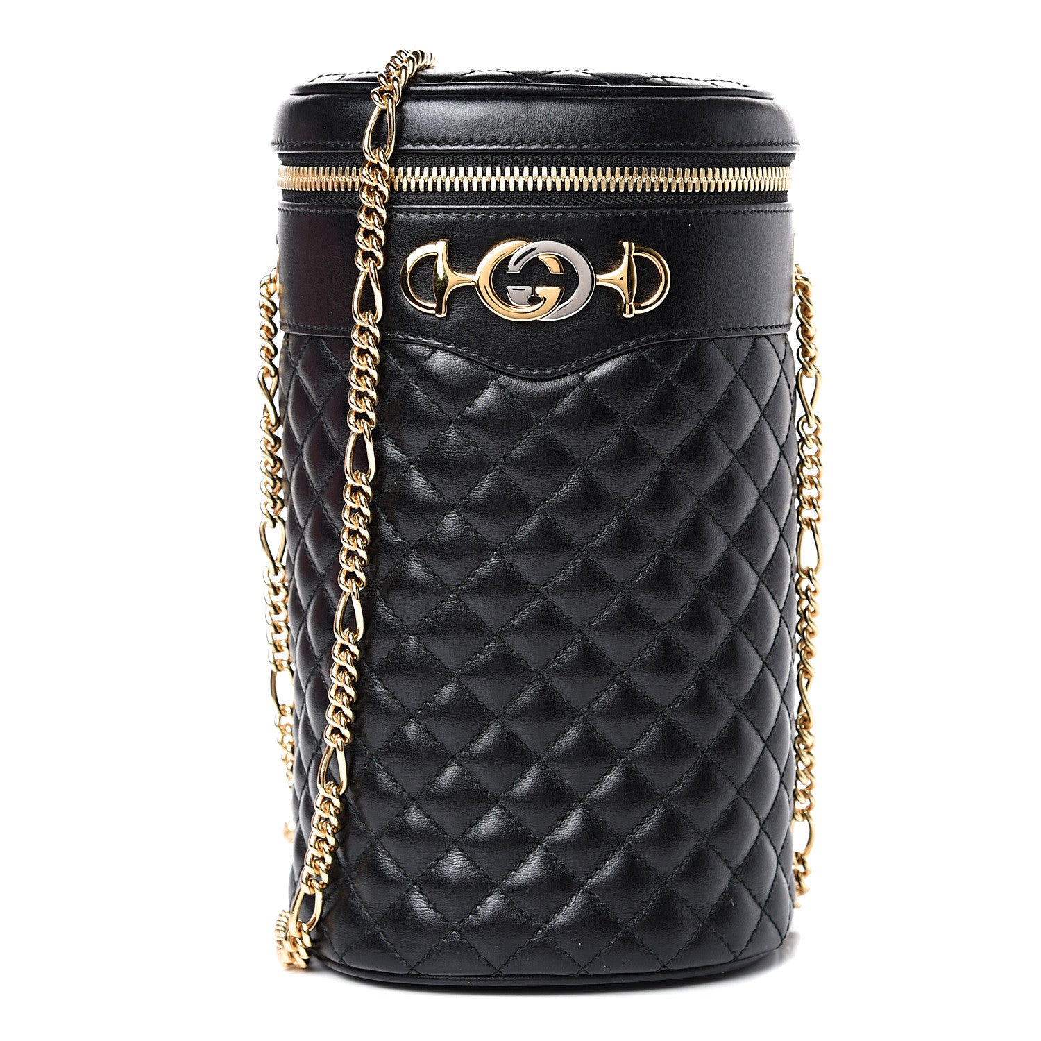Gucci Calfskin Trapuntata Zumi Belt Bag Black 1 of 10