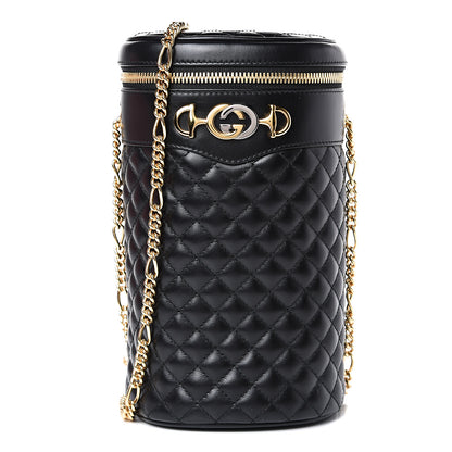 Gucci Calfskin Trapuntata Zumi Belt Bag Black 1 of 10