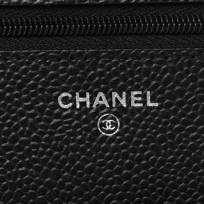 Chanel Caviar Quilted Wallet on Chain WOC Black 6 of 12