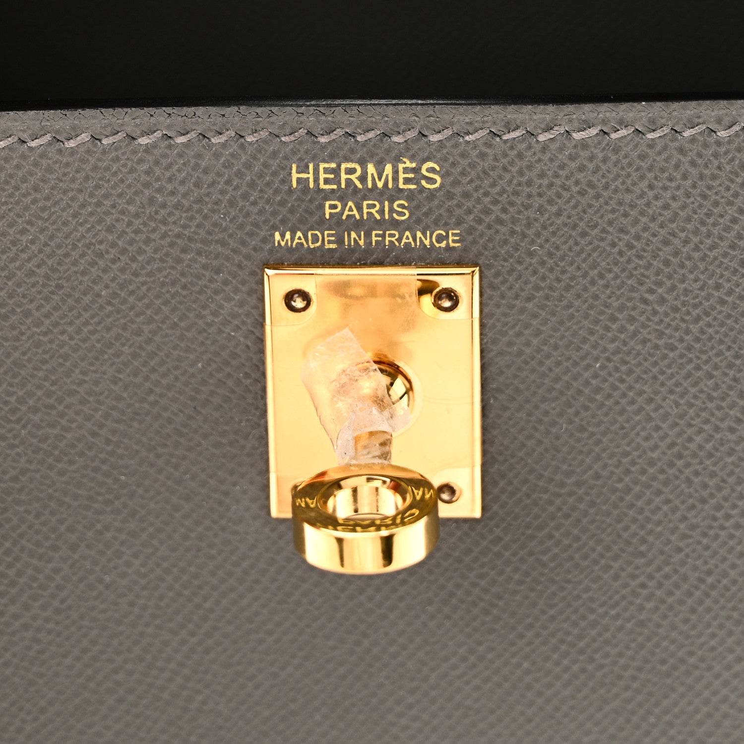 Hermes Madame Calfskin Kelly Sellier 25 Gris Meyer 6 of 11